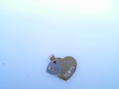 PENDANT 14K 1.7G HEART MOM LOVE DOUBLE 2TONE