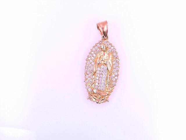 14KP 4.0G GUADALUPE CZ TEXTURED CAPILLA