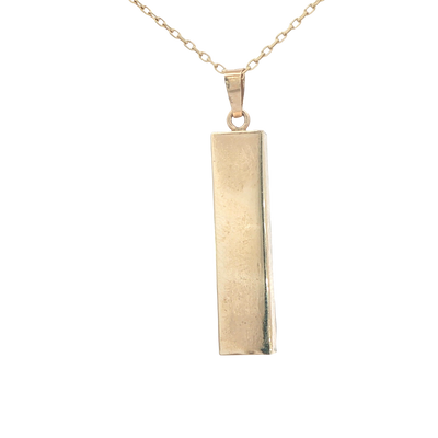 14K MEZUZAH WITH STAR DAVID