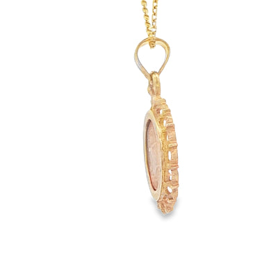 PENDANT 14K 2.1G SAGITARIOUS 2TONE