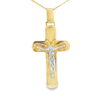 14KP 3.6G JESUS CROSS 2TONE JESUS CROSS