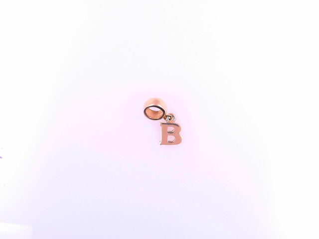 PENDANT 14K B Letter 0.9g BailRing