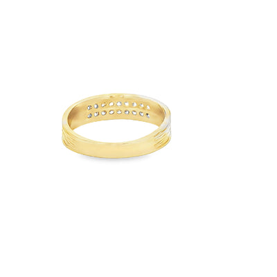 14 KARAT RING SIZE 7.25 WEIGHT: 3.5G : 4.8MM CZ SO