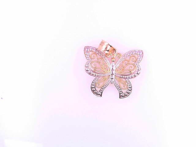 14KP 3.0G BUTTERFLY FILIGREE 2TONE