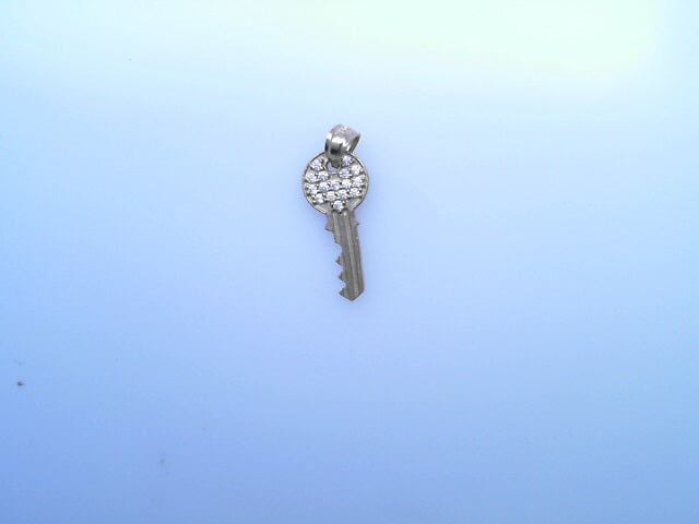 PENDANT 14K KEY CZ KEY SMALL 1.1G