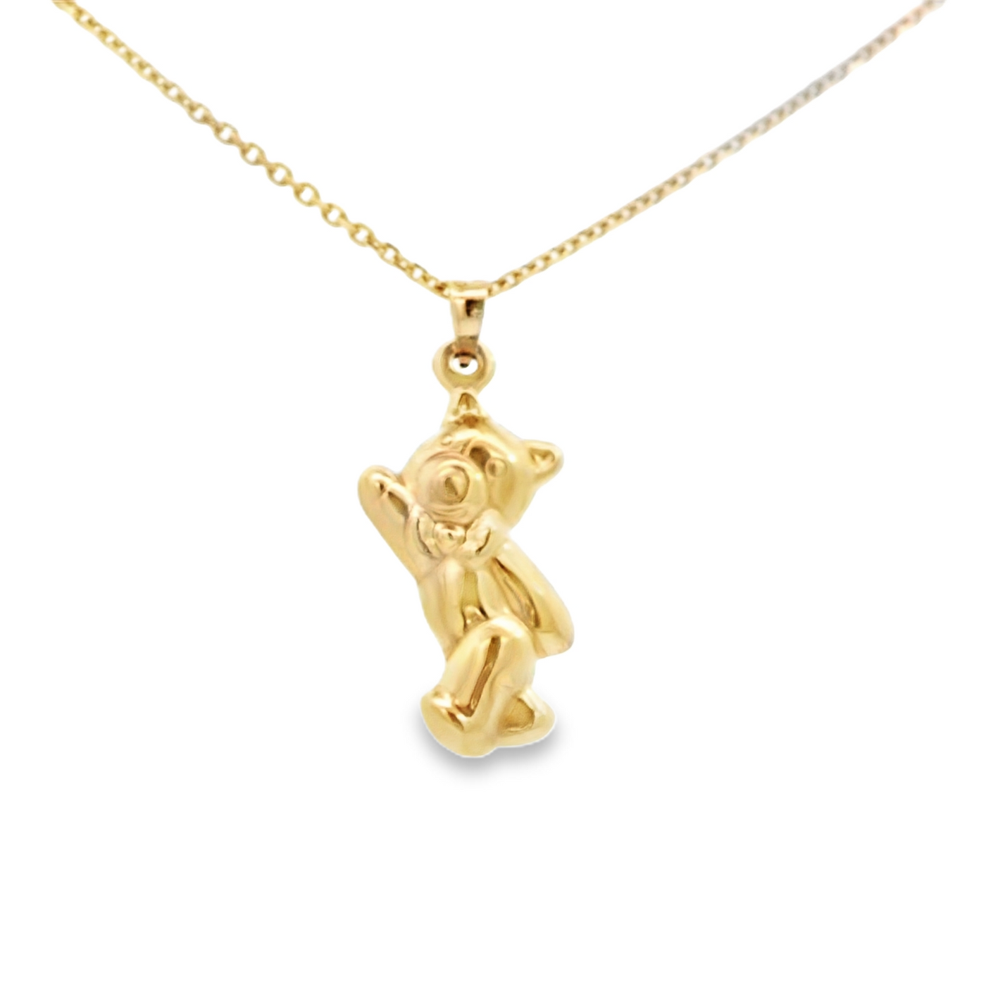 PENDANT 14KP DANCING TEDDY BEAR