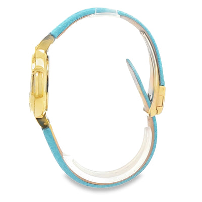 BABY BLUE MARBLE FACE BULOVA