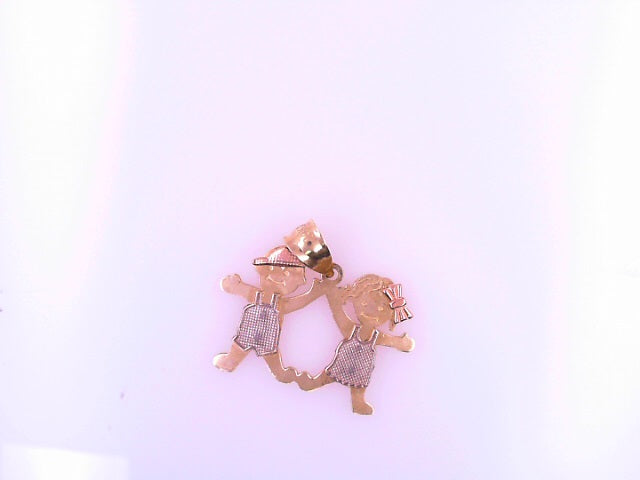 PENDANT 14K 2.6G BOY N GIRL BOY GIRL 3TONE