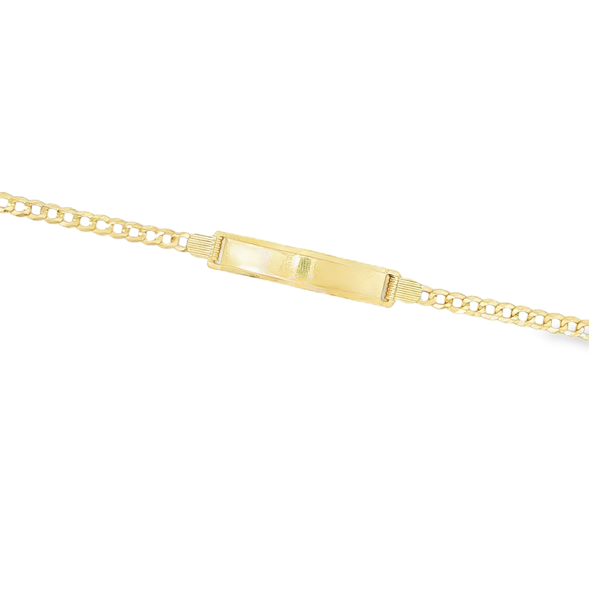 14 KARAT CUBAN ITALIAN CURB BRACELET LENGTH 6 WEIG