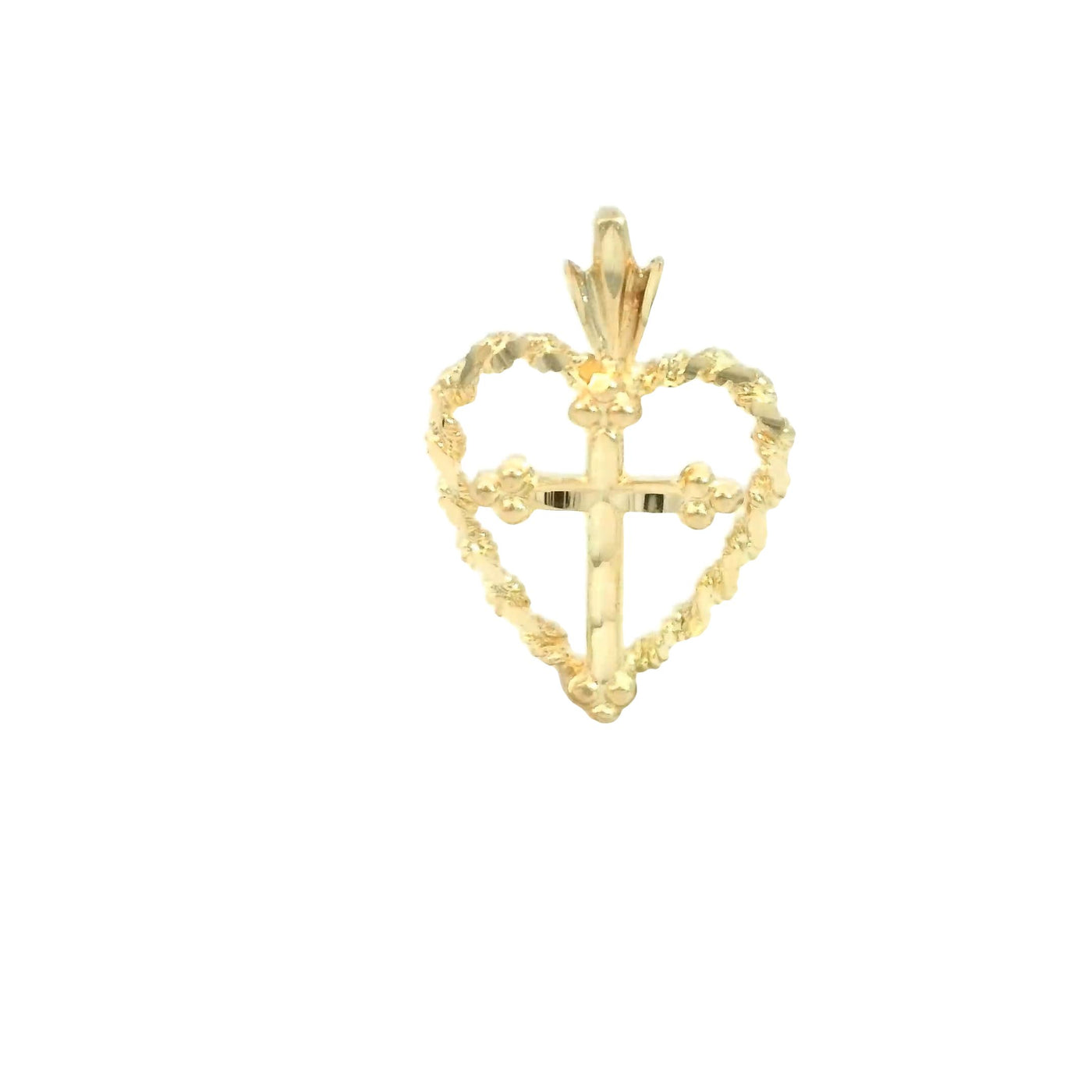 PENDANT 14K 1.1G DC CENTER HEART