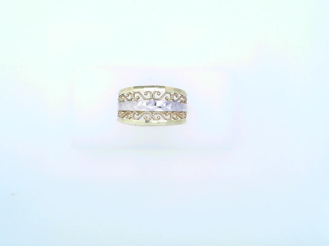 14 KARAT RING SIZE 8 WEIGHT: 2.9G
2TONE SCROLL FI