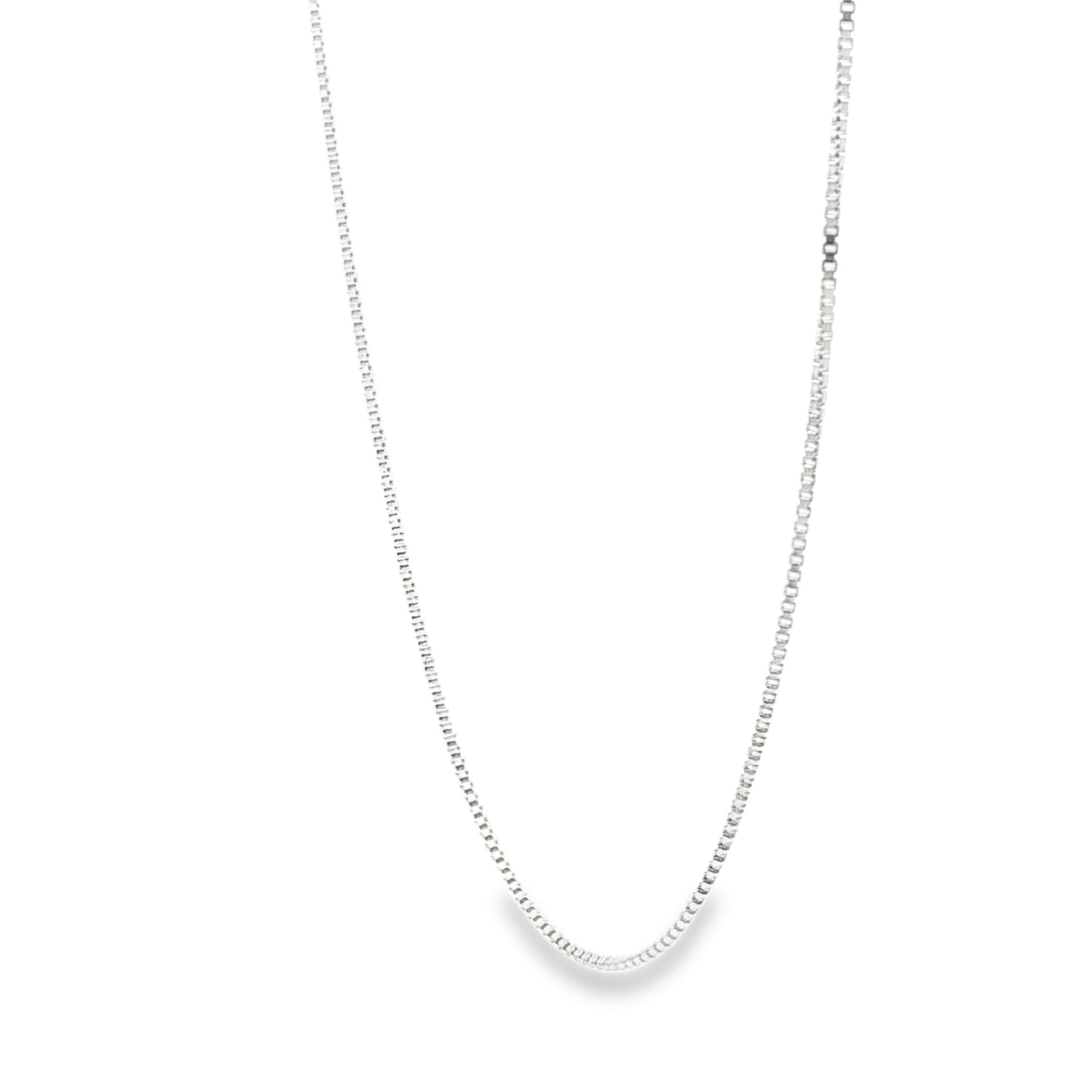 STERLING SILVER BOX CHAIN LENGTH: 18 0.7MM