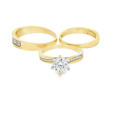 14 KARAT RING SIZE 6.75 WEIGHT: 2.4G : 2.8MM CZ SO