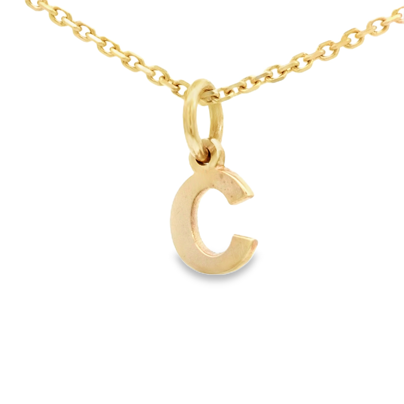 PENDANT 14K LETTER C TINY
