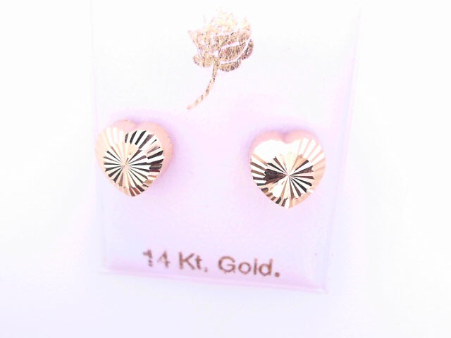 14 KARAT STUD EARRINGS WEIGHT: 0.8G : 5MM CZ CLEAR