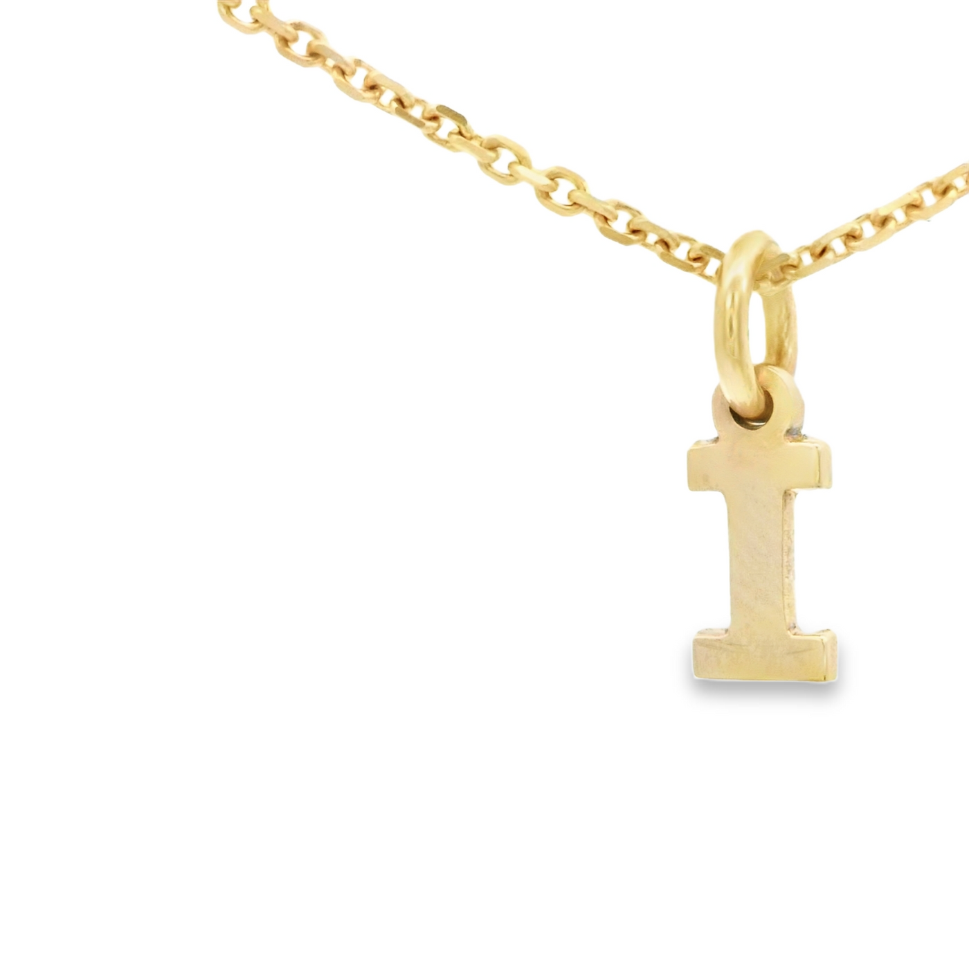 PENDENT14K LETTER ''I''