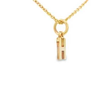 PENDANT 14K LETTER H