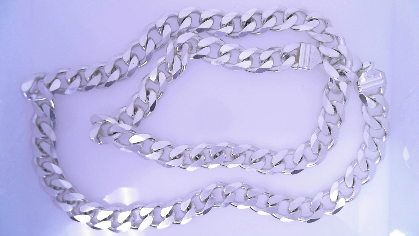 925 Sterling Silver Cuban Italian Curb Chain 6.2mm