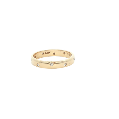 14 KARAT RING SIZE 6.5 WEIGHT: 3.2G :NATURAL DIAMO