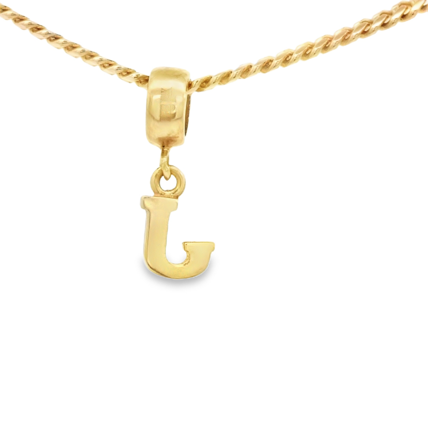 PENDANT 14K J Letter BailRing