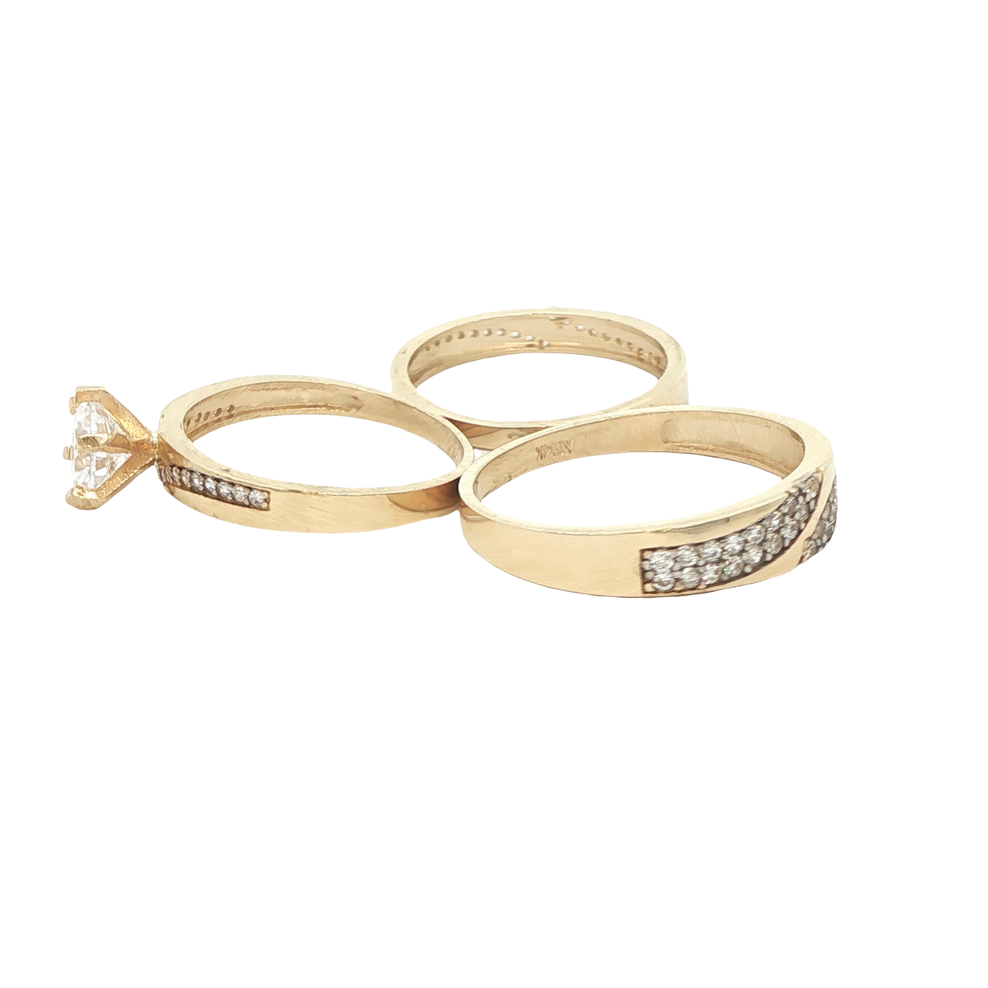 14 KARAT RING SIZE 6.75 WEIGHT: 2.6G : 2.9MM CZ SO