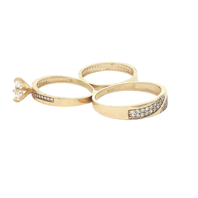 14 KARAT RING SIZE 6.75 WEIGHT: 2.6G : 2.9MM CZ SO