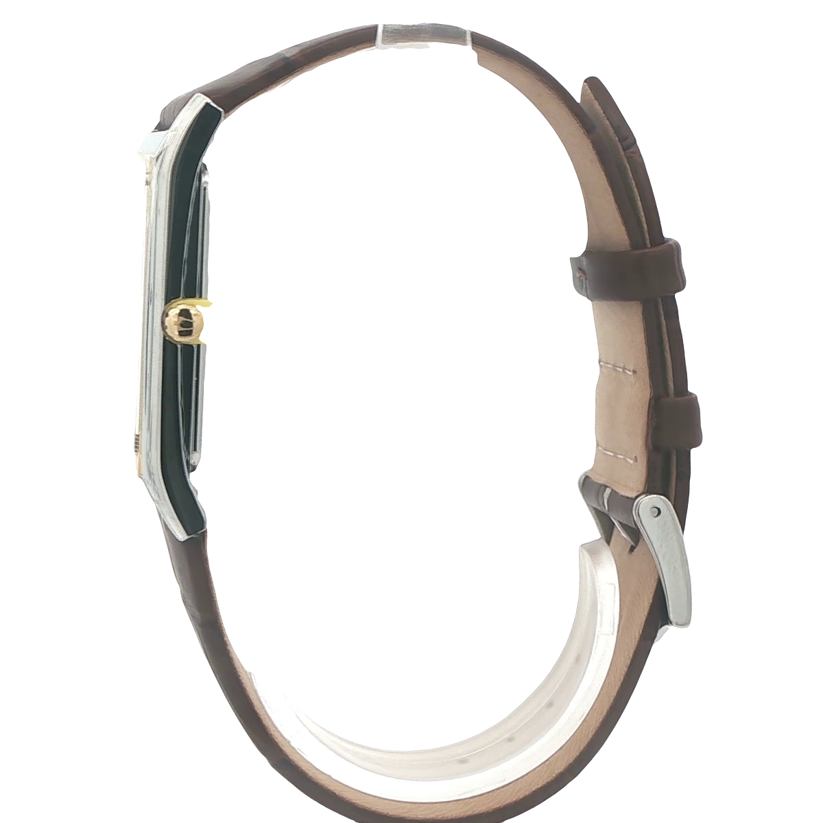 TWO-TONE : SILVER RECTANGLE SLIM MOVEMET BULOVA