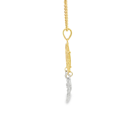 14 KARAT CHARM  2TONE DREAM CATCHER