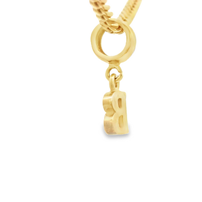 PENDANT 14K B Letter BailRing