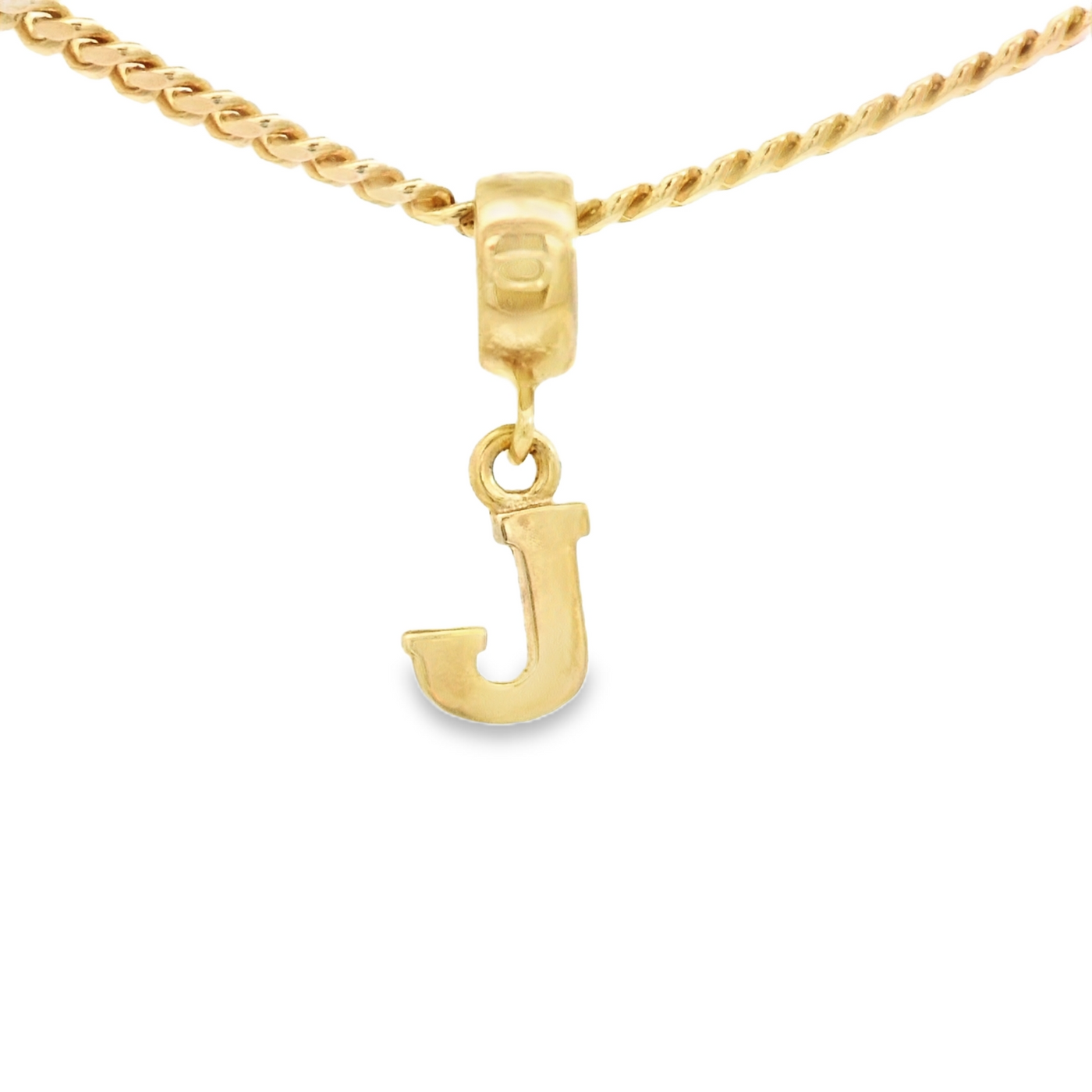 PENDANT 14K J Letter BailRing