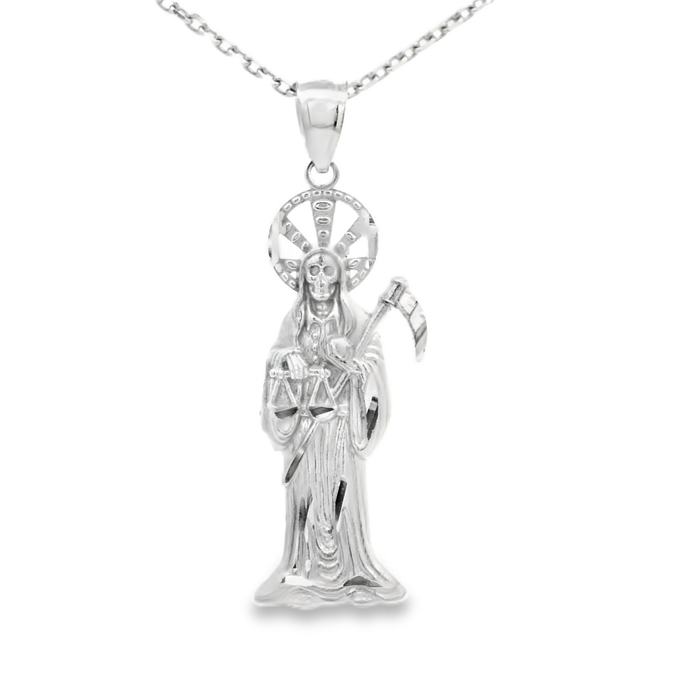 14KP WHITE  SANTA MUERTE