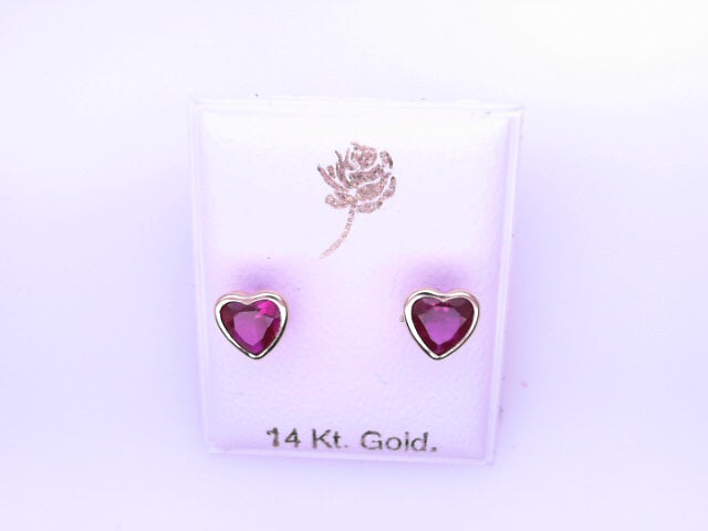 14 KARAT STUD EARRINGS WEIGHT: 0.7G : 5MM CZ CLEAR