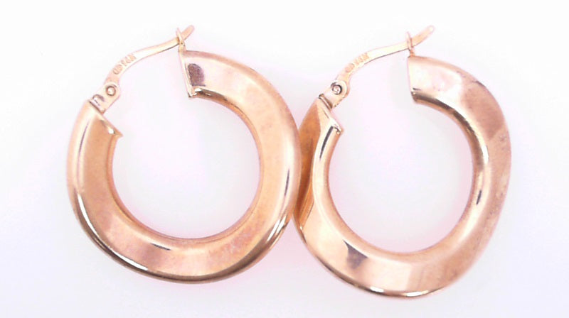 EARRINGS 14 KARAT SMALL HOOP EARRINGS WEIGHT: 3.5G