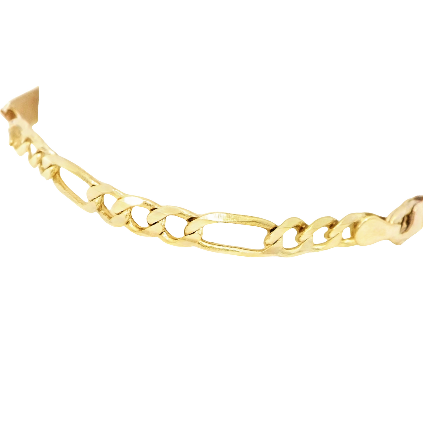 14K Figaro ID Bracelet