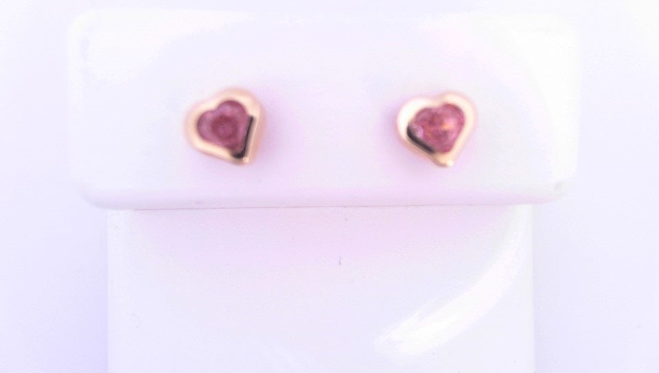 14 KARAT STUD EARRINGS WEIGHT: 0.7G : 5MM CZ CLEAR