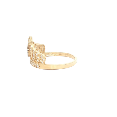 14 KARAT RING SIZE 7.25 WEIGHT: 2.6G : CZ QUINCE 1
