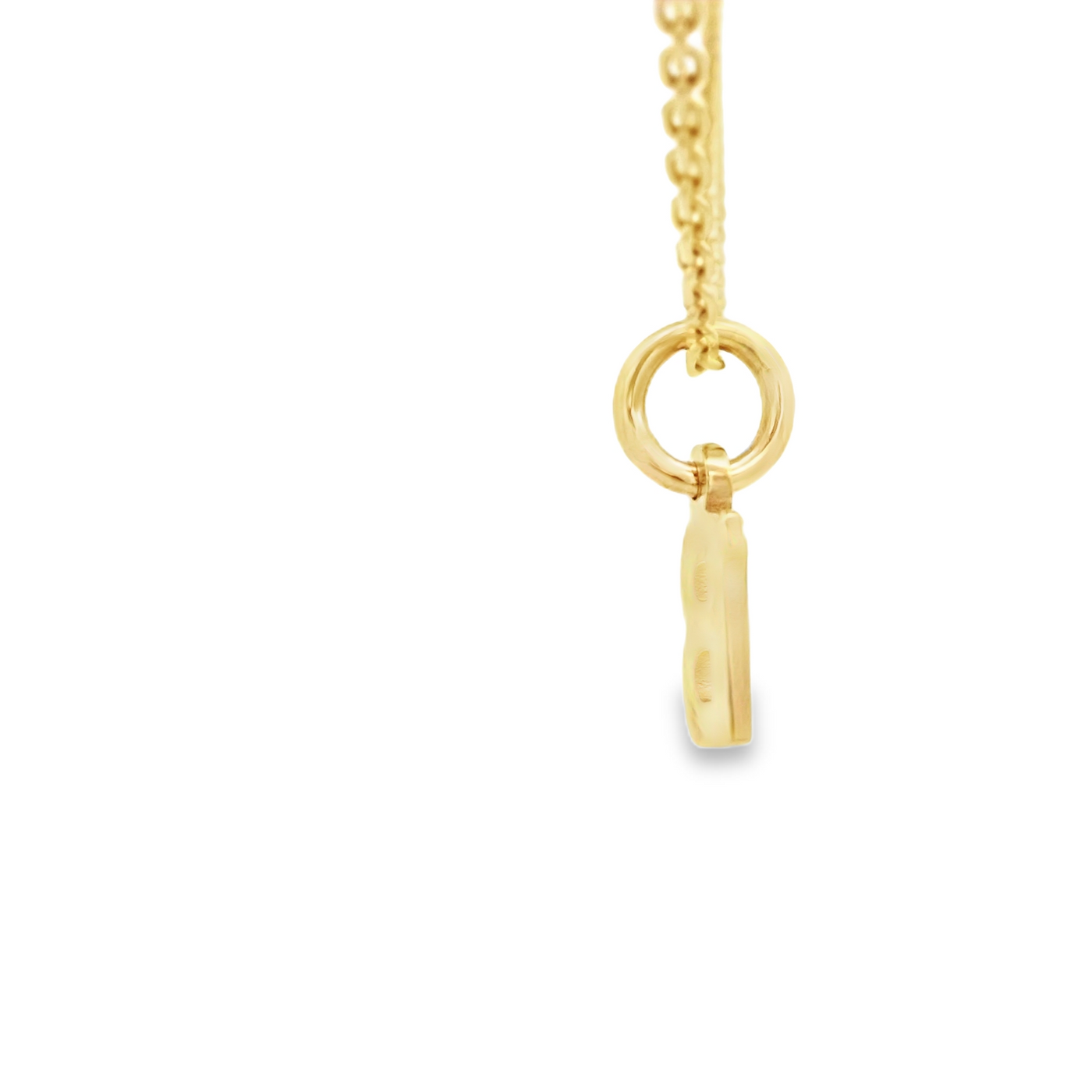 PENDANT 14K LETTER B TINY