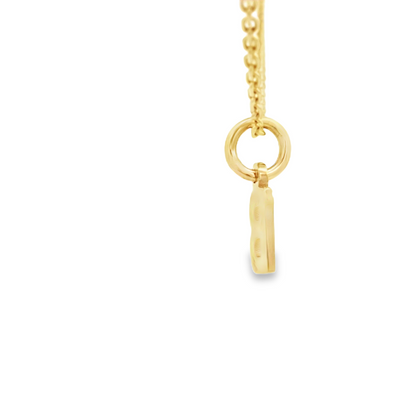 PENDANT 14K LETTER B TINY