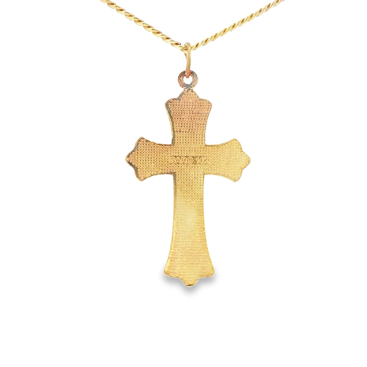 14 KARAT CHARM WEIGHT: 1.9G : CROSS BORN AGAIN