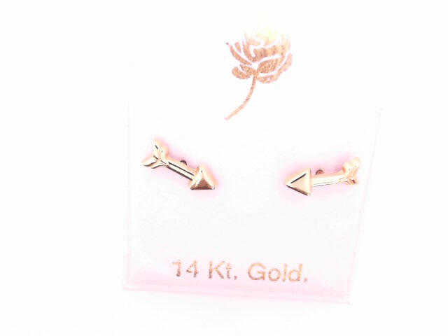 14 KARAT STUD EARRINGS WEIGHT: 0.8G : 5MM CZ CLEAR
