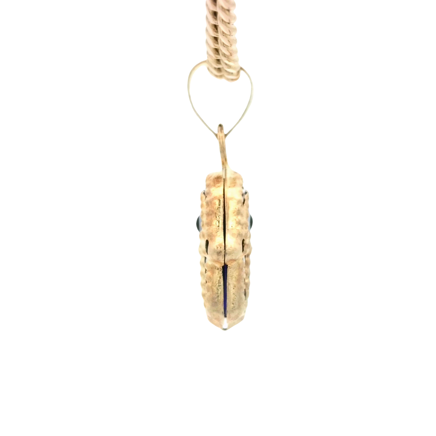 PENDANT 14K HANSMA EVIL BLUE MILIGRAIN