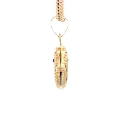 PENDANT 14K HANSMA EVIL BLUE MILIGRAIN