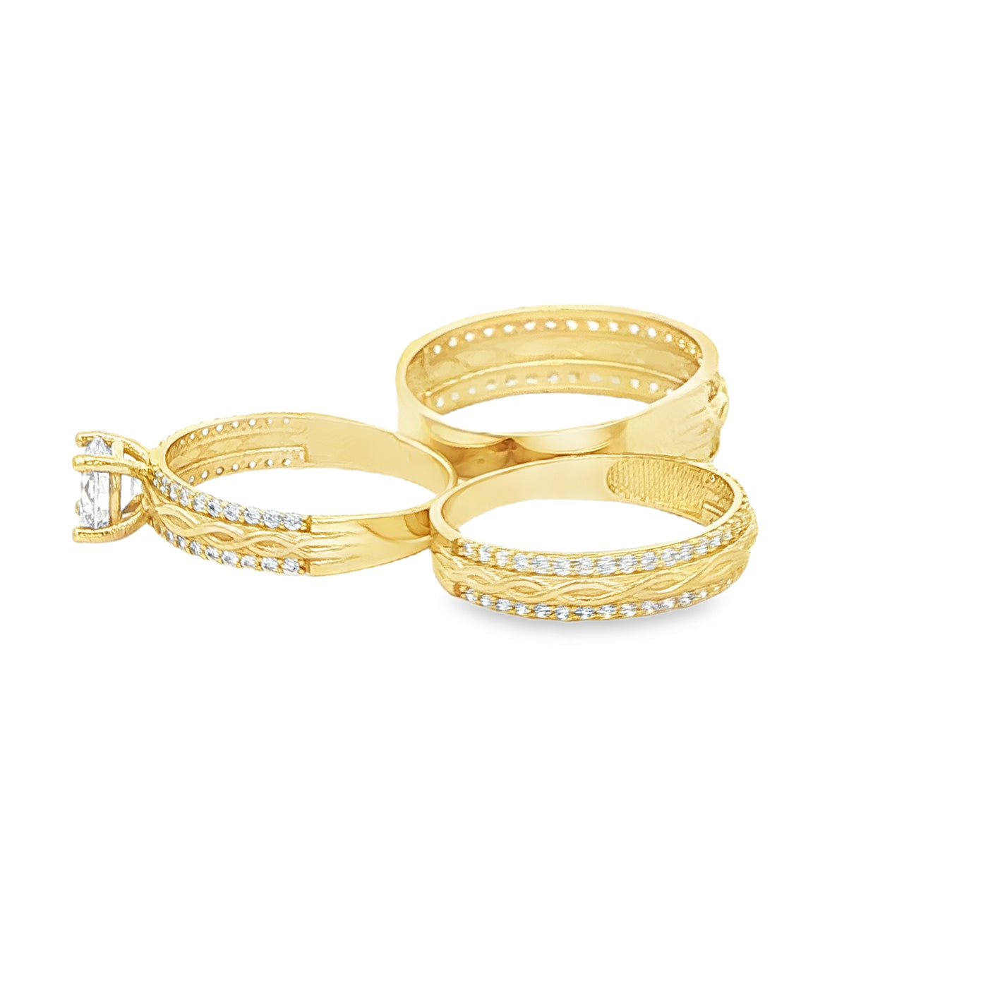 14 KARAT RING SIZE 10.25 WEIGHT: 3.5G : 6.2MM CZ I
