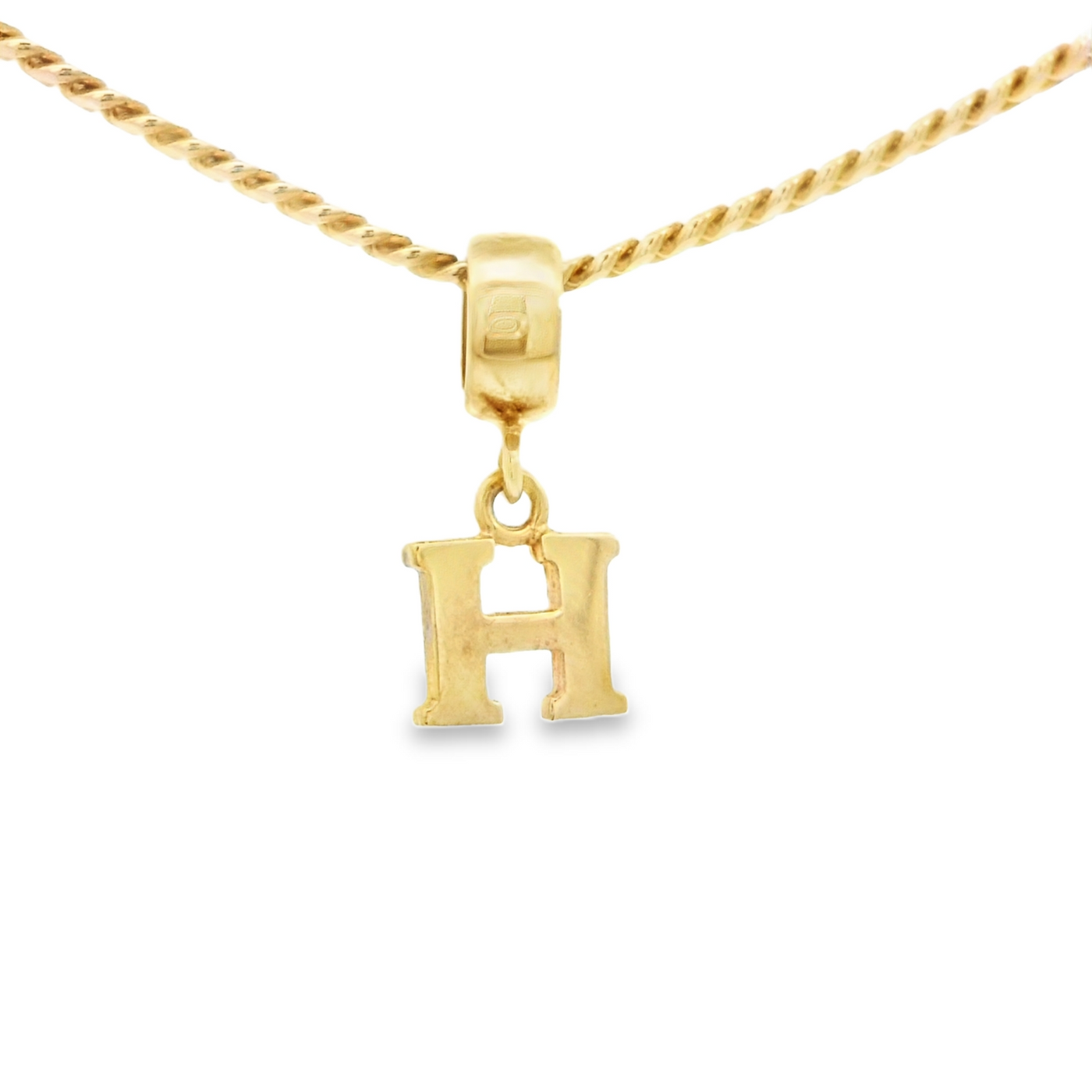 PENDANT 14K H Letter BailRing