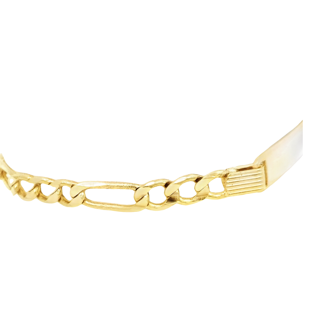 14K Figaro ID Bracelet