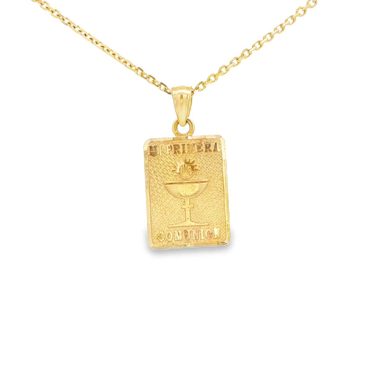 14K  PENDENT FIRST COMMUNION MEDAL