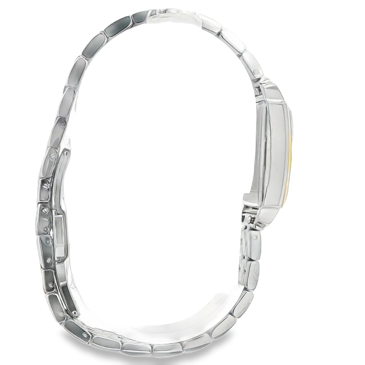 BULOVA TWO TONE DEPLOYMENT SQUARE WHITE FACE