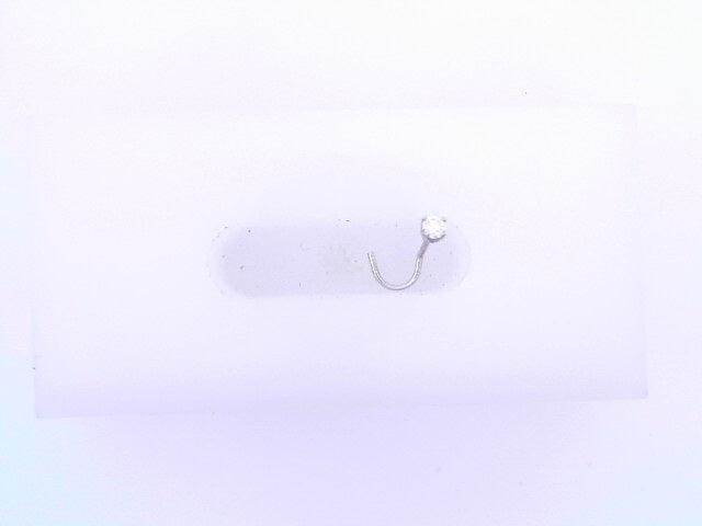 14 KARAT EARRINGS WEIGHT: 0.1 : NATURAL DIAMOND NO