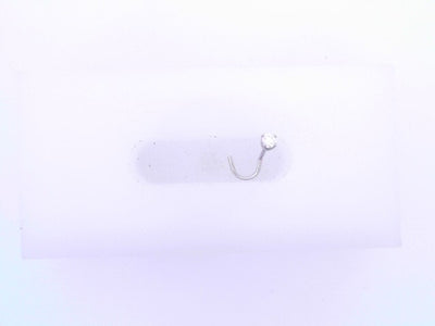 14 KARAT EARRINGS WEIGHT: 0.1 : NATURAL DIAMOND NO