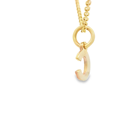 PENDANT 14K LETTER C TINY